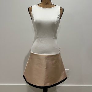 Anthropologie Maeve Gold Dipped Mini Dress Size 0
